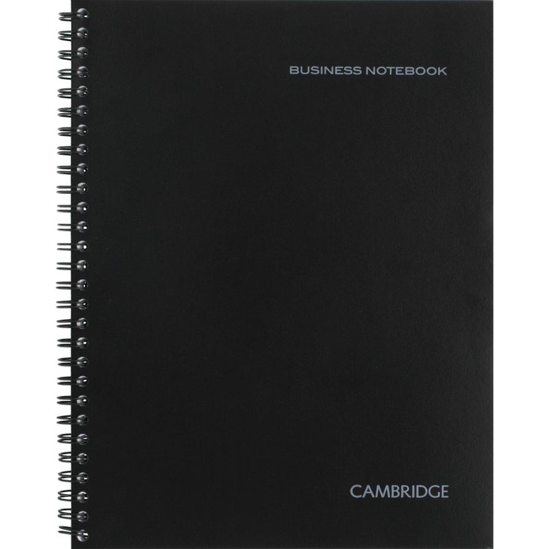 Cambridge Limited Professional Spiral Notebook NEW BUSINESS ADDITION, 3 Pack, Legal Ruled, 6-5/8"" X 9-1/2"" Page Size, 80 Sheets, Wirebound Office journal & Notebook for Women & Men, Black. CAM10-402 - Image 3